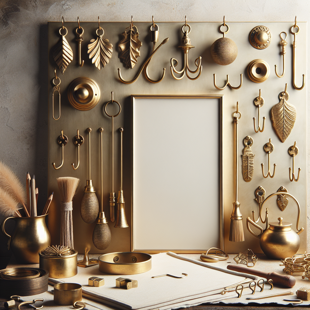 Hang in Style: Brass Wall Hooks for Timeless Organization